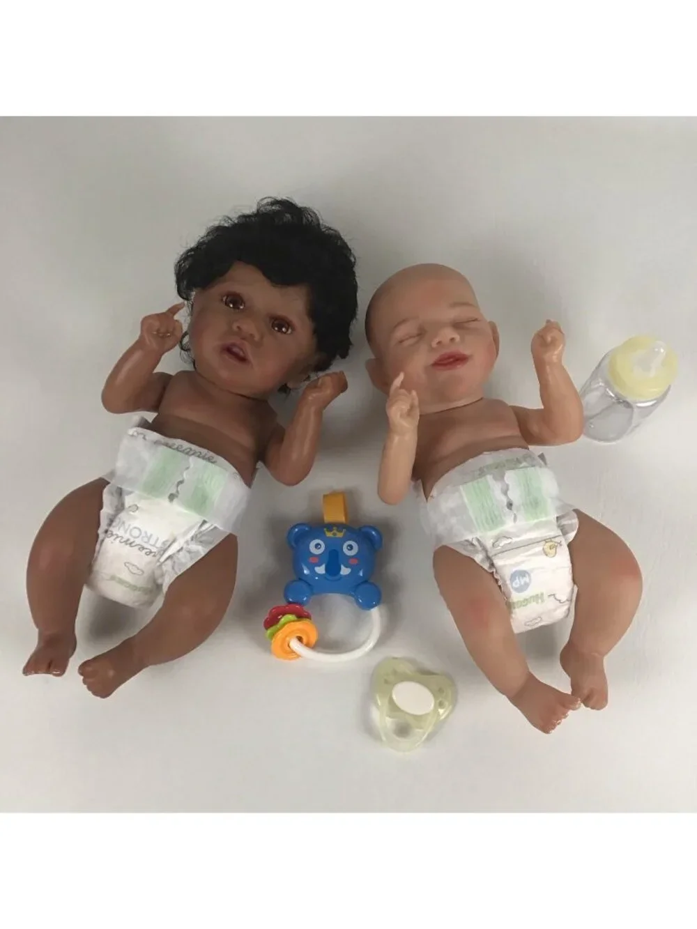 Partial Reborn Doll Baby Lot of 2 Mini Baby’s 12” A/A Full Vinyl Painted Magnet